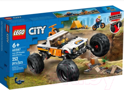 Конструктор Lego City Приключения на внедорожнике / 60387