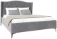 Каркас кровати НК Мебель Tango 160x200 / 72307344 (велюр светло-серый) - 