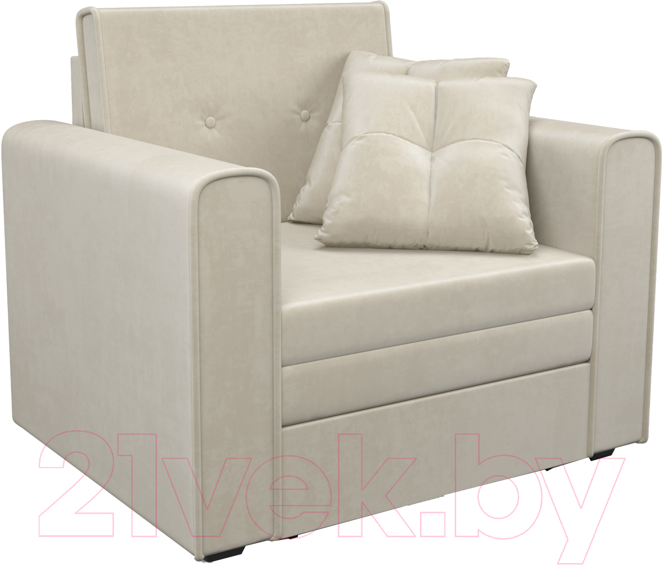 Кресло-кровать Mebel-Ars Санта (бархат бежевый Star Velvet 6 Light Beige)