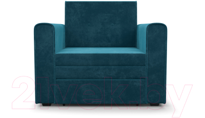 Кресло-кровать Mebel-Ars Санта (бархат сине-зеленый Star Velvet 43 Black Green)