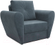 Кресло-кровать Mebel-Ars Квартет (велюр серо-синий HB-178 26) - 