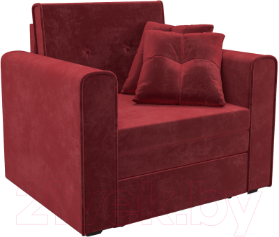 Кресло-кровать Mebel-Ars Санта (бархат красный Star Velvet 3 Dark Red)