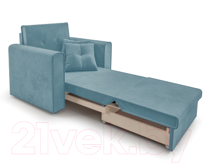 Кресло-кровать Mebel-Ars Санта (голубой Luna 089)