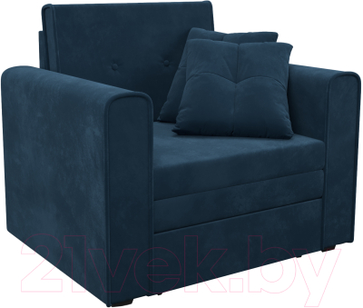 Кресло-кровать Mebel-Ars Санта (темно-синий Luna 034)