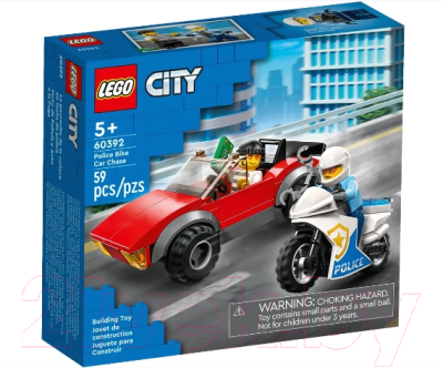 Конструктор Lego City Полицейская погоня на байке / 60392