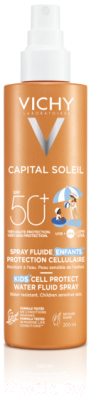 Спрей солнцезащитный Vichy Capital Soleil Для детей легкий водостойкий SPF50+ (200мл)