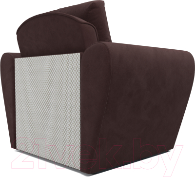 Кресло-кровать Mebel-Ars Квартет (велюр шоколад HB-178 16)