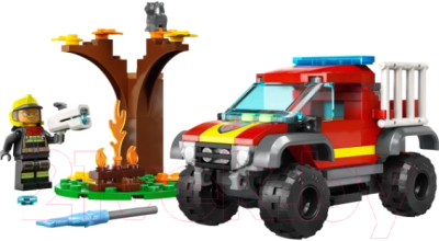 Конструктор Lego City Спасательный пожарный внедорожник / 60393