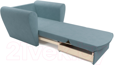 Кресло-кровать Mebel-Ars Квартет (голубой luna 089)