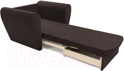Кресло-кровать Mebel-Ars Квартет (коричневый кордрой)