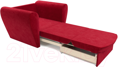 Кресло-кровать Mebel-Ars Квартет (красный кордрой)