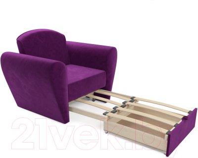 Кресло-кровать Mebel-Ars Квартет (фиолетовый)