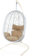 Кресло подвесное Garden Story Кокон XL / D52-МТ002 (белый/бежевый) - 