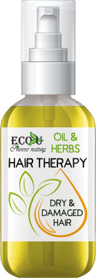 Масло для волос Ecou Травы+Масла Натуральная терапия Для сухих и поврежденных волос (50мл)