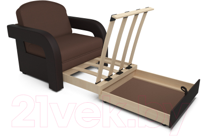 Кресло-кровать Mebel-Ars Кармен-2 (рогожка шоколад)