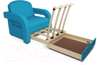 Кресло-кровать Mebel-Ars Кармен-2 (синий)