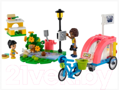 Конструктор Lego Friends Спасательный велосипед для собак / 41738