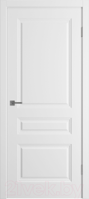 Дверь межкомнатная Winter Норра 3 ДГ зпз 196 60x200 (белая эмаль)