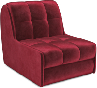 Кресло-кровать Mebel-Ars Барон №2 (бархат красный Star Velvet 3 Dark Red) - 