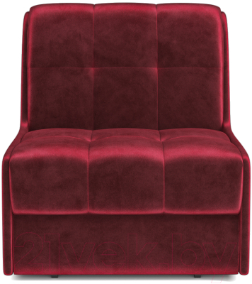 Кресло-кровать Mebel-Ars Барон №2 (бархат красный Star Velvet 3 Dark Red)