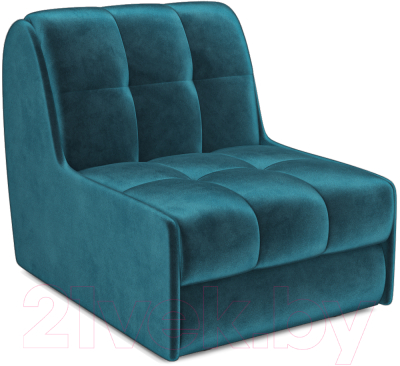 Кресло-кровать Mebel-Ars Барон №2 (бархат сине-зеленый Star Velvet 43 Black Green)