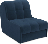 Кресло-кровать Mebel-Ars Барон №2 (велюр темно-синий Luna 034) - 