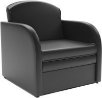 Кресло-кровать Mebel-Ars Малютка (экокожа черный) - 