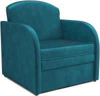 Кресло-кровать Mebel-Ars Малютка (бархат сине-зеленый Star Velvet 43 Black Green) - 