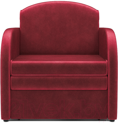 Кресло-кровать Mebel-Ars Малютка (бархат красный Star Velvet 3 Dark Red)