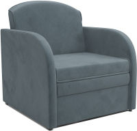Кресло-кровать Mebel-Ars Малютка (велюр серо-синий HB-178 26) - 