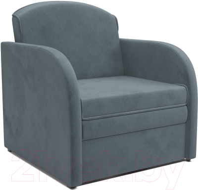Кресло-кровать Mebel-Ars Малютка (велюр серо-синий HB-178 26)