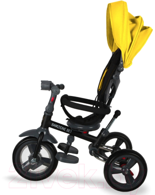 Трехколесный велосипед с ручкой Nuovita Bamzione BE1 (желтый)