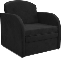 Кресло-кровать Mebel-Ars Малютка (велюр черный НВ-178 17) - 