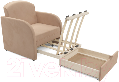 Кресло-кровать Mebel-Ars Малютка (бежевый Luna 061)