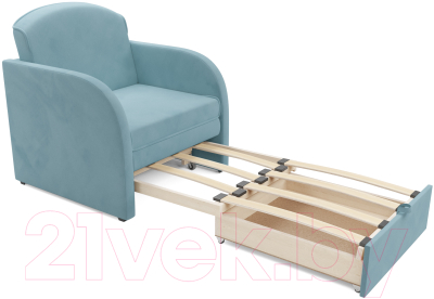 Кресло-кровать Mebel-Ars Малютка (голубой Luna 089)