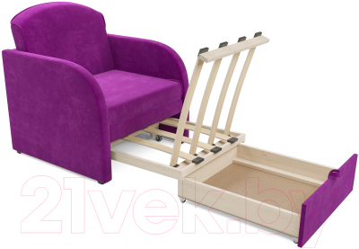 Кресло-кровать Mebel-Ars Малютка (фиолетовый)