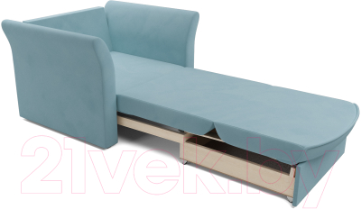 Кресло-кровать Mebel-Ars Малютка №2 (голубой Luna 089)