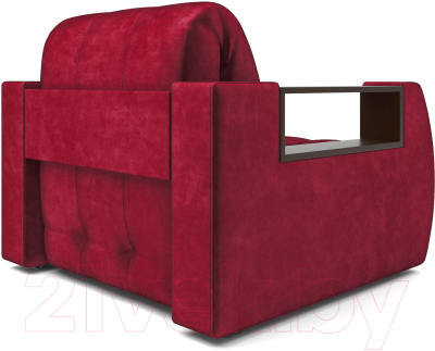 Кресло-кровать Mebel-Ars Барон №3 (бархат красный Star Velvet 3 Dark Red)