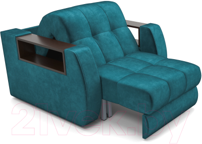 Кресло-кровать Mebel-Ars Барон №3 (бархат сине-зеленый Star Velvet 43 Black Green)