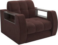 Кресло-кровать Mebel-Ars Барон №3 (велюр шоколад HB-178 16) - 