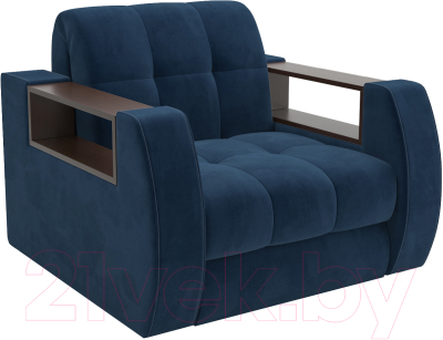 Кресло-кровать Mebel-Ars Барон №3 (темно-синий Luna 034)