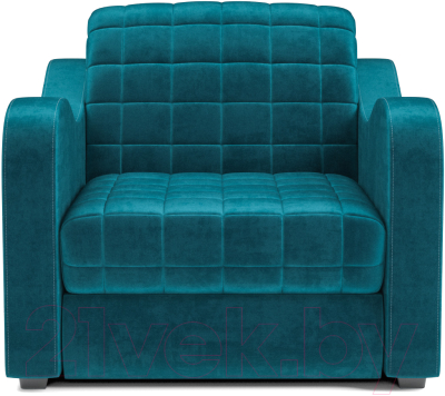 Кресло-кровать Mebel-Ars Барон №4 (бархат сине-зеленый Star Velvet 43 Black Green)