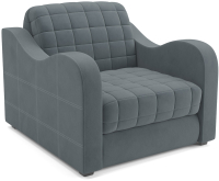 Кресло-кровать Mebel-Ars Барон №4 (велюр серо-синий HB-178 26) - 