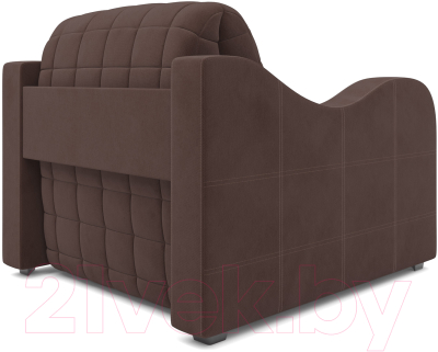 Кресло-кровать Mebel-Ars Барон №4 (велюр молочный шоколад НВ-178 13)