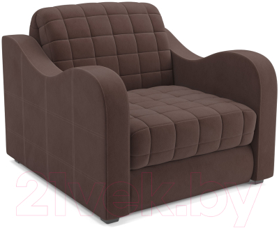 Кресло-кровать Mebel-Ars Барон №4 (велюр молочный шоколад НВ-178 13)