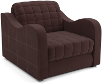 Кресло-кровать Mebel-Ars Барон №4 (велюр шоколад HB-178 16) - 