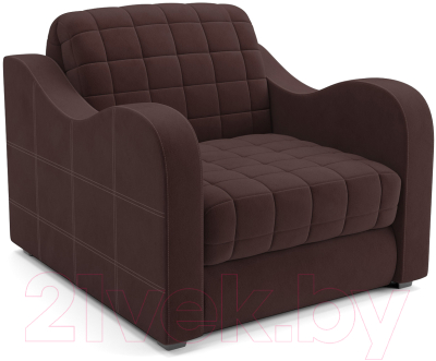 Кресло-кровать Mebel-Ars Барон №4 (велюр шоколад HB-178 16)