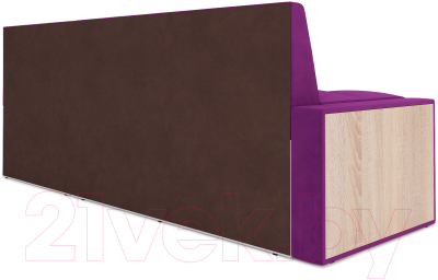 Уголок кухонный мягкий Mebel-Ars Таллин правый 210x83x140 (фиолетовый)