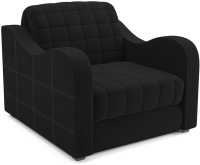 Кресло-кровать Mebel-Ars Барон №4 (велюр черный HB-178 17) - 