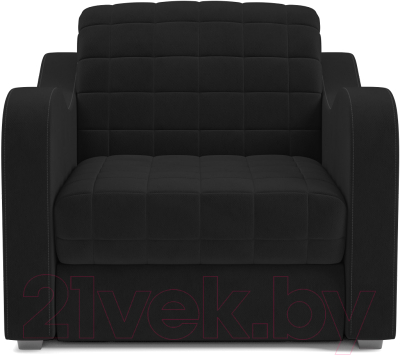 Кресло-кровать Mebel-Ars Барон №4 (велюр черный HB-178 17)